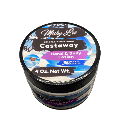 Castaway 4 Oz - Mishy Lee Beeswax and Avocado Hand & Body Lotion