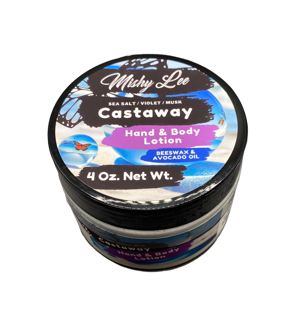 Castaway 4 Oz - Mishy Lee Beeswax and Avocado Hand & Body Lotion