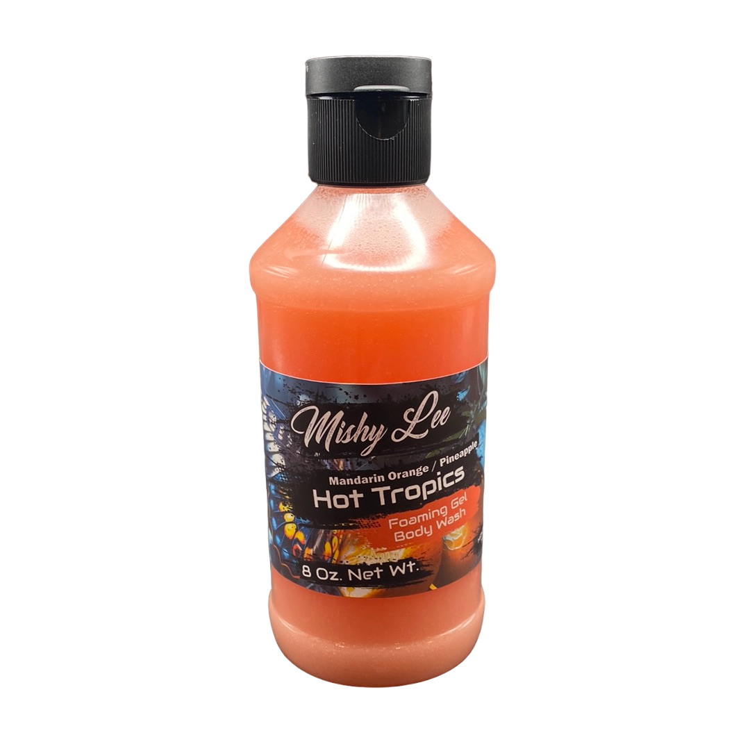 Hot Tropics 8 Oz - Mishy Lee Foaming Body Wash Gel