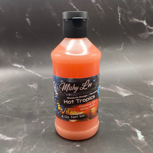 Hot Tropics 8 Oz - Mishy Lee Foaming Body Wash Gel