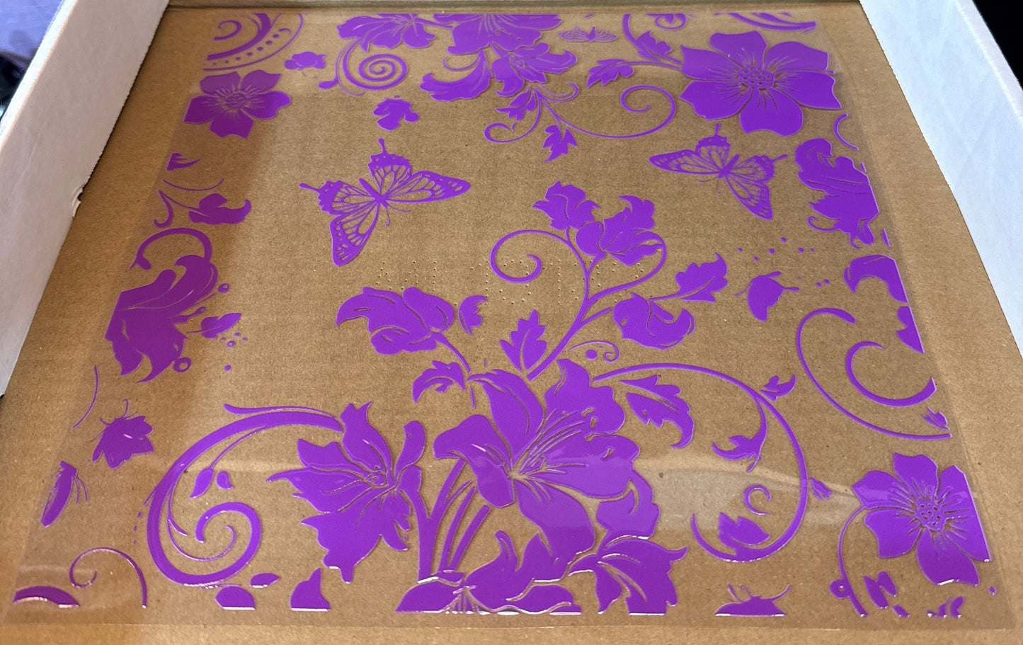 Purple Butterfly Floral - #8