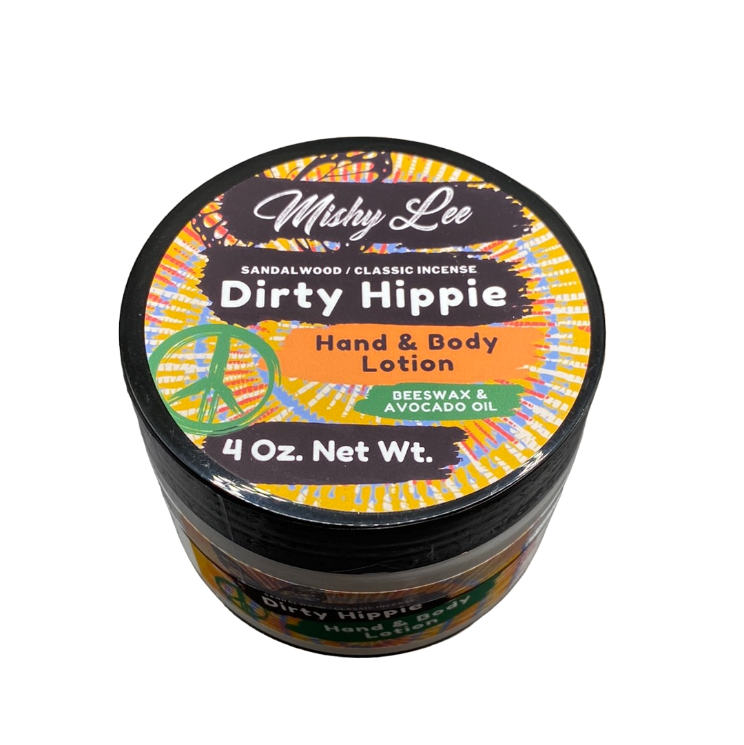 Dirty Hippie 4 Oz - Mishy Lee Beeswax and Avocado Hand & Body Lotion