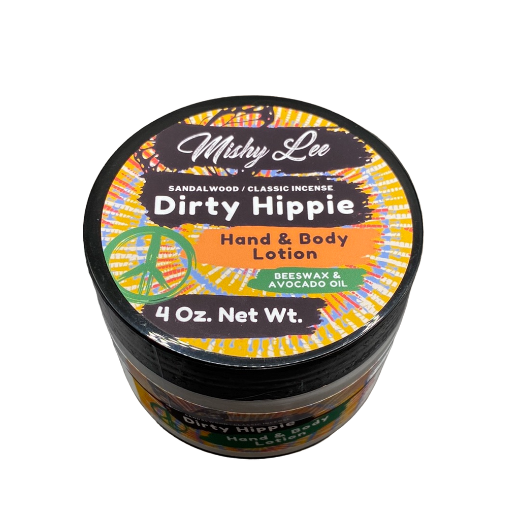 Dirty Hippie 4 Oz - Mishy Lee Beeswax and Avocado Hand & Body Lotion
