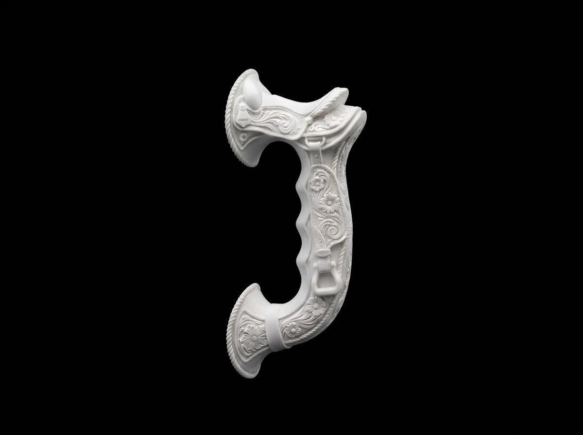 Floral Saddle Tumbler Handle 3D Printing STL – Digital Download