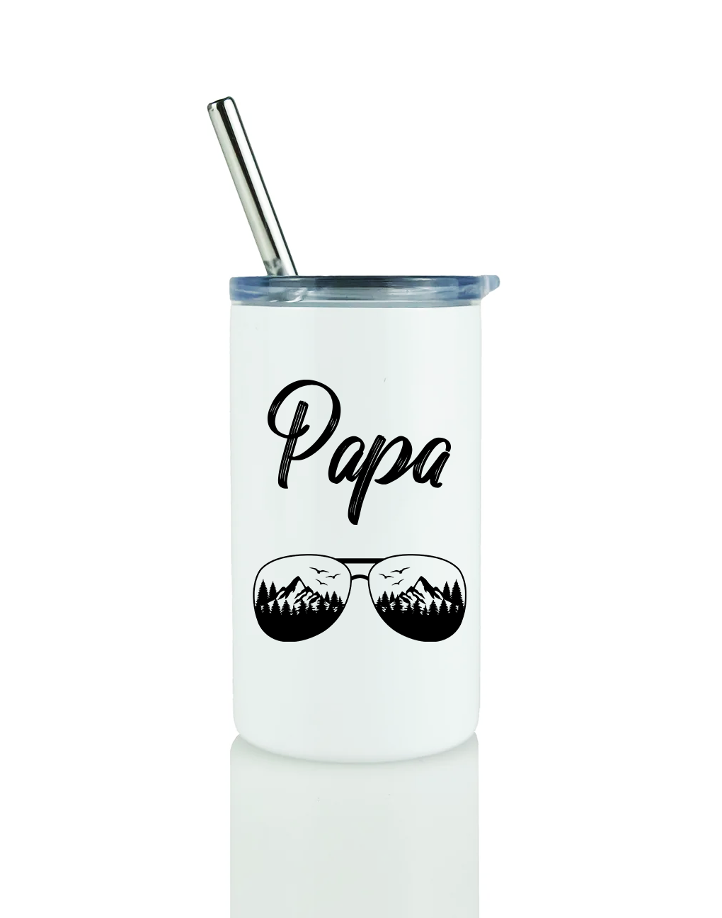 Mama and Papa Skinny Tumbler Mini Shot Glass Tumbler Set - 3 Oz