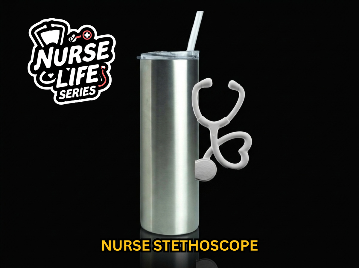 Nurse Stethoscope Tumbler Handle 3D Printing STL – Digital Download