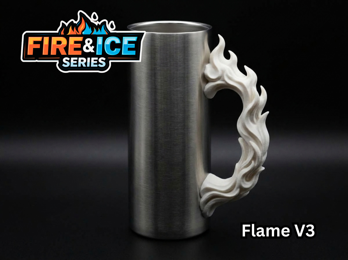 Flame V3 Tumbler Handle 3D Printing STL – Digital Download