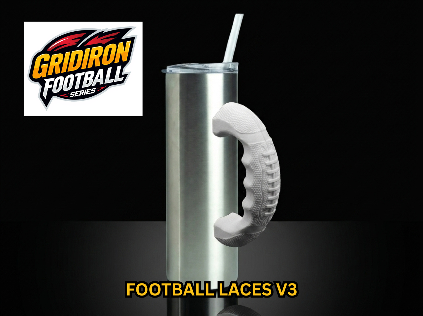 3D Printed Tumbler Handles - Multiple Designs - Gridiron Football Series