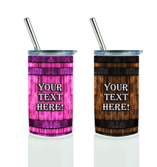 Whiskey Combo Barrel Skinny Tumbler Mini Shot Glass Tumbler Set - 3 Oz