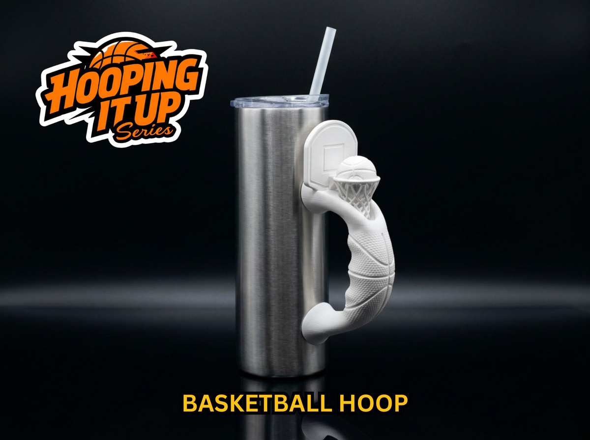 Basketball Hoop Tumbler Handle 3D Printing STL – Digital Download