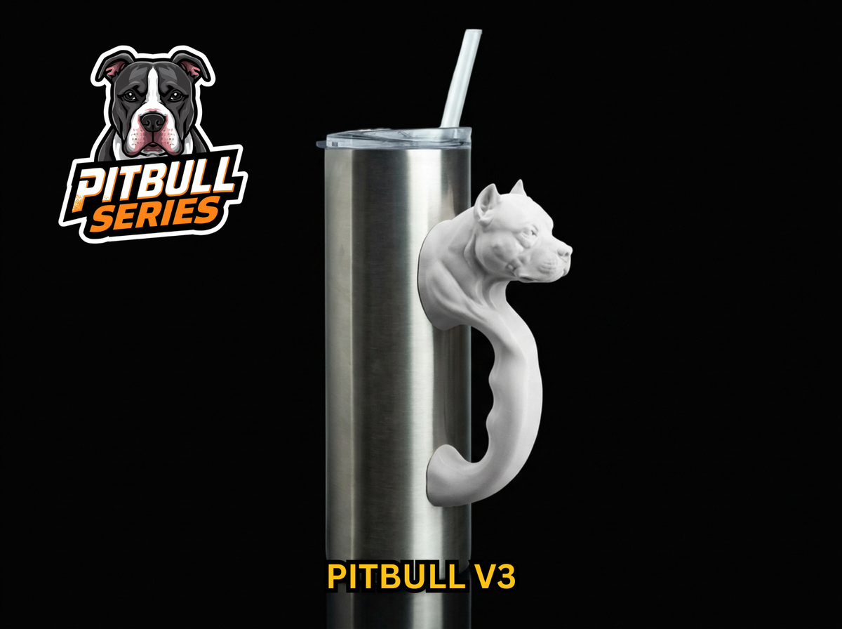 Pitbull V3 Tumbler Handle 3D Printing STL – Digital Download