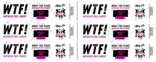 WTF Metallic Foil Flakes - Terry's Mix