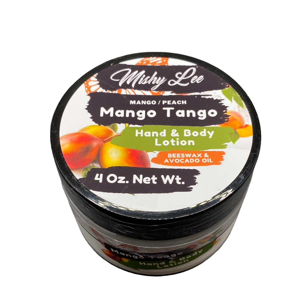Mango Tango 4 Oz - Mishy Lee Beeswax and Avocado Hand & Body Lotion