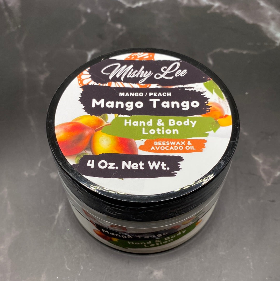 Mango Tango 4 Oz - Mishy Lee Beeswax and Avocado Hand & Body Lotion