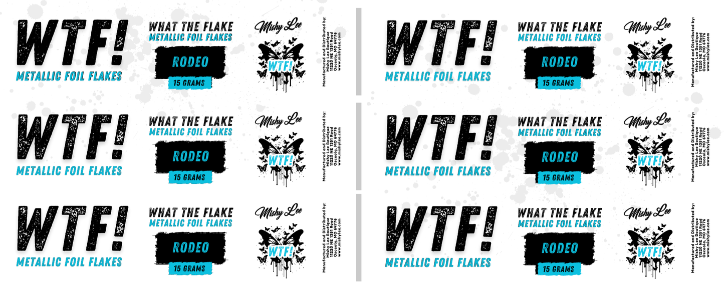 WTF Metallic Foil Flakes - Rodeo