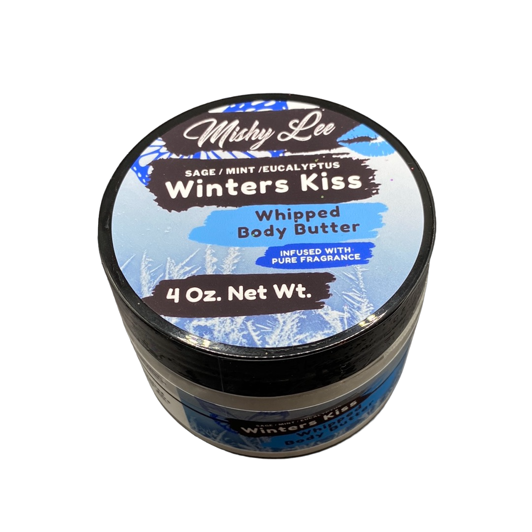 Winters Kiss 4 Oz - Mishy Lee Deep Hydrating Whipped Body Butter w/Pure Fragrance Oils