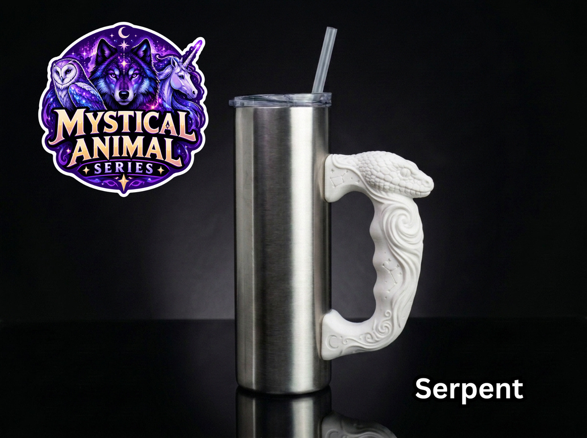3D Printed Tumbler Handles - Multiple Designs - Mystical Animal Series