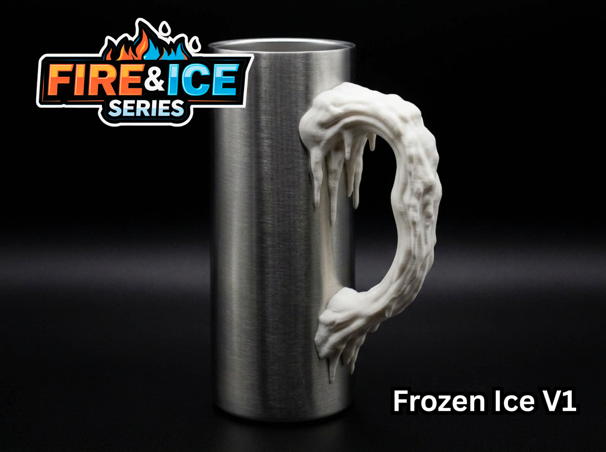 Frozen Ice V1 Tumbler Handle 3D Printing STL – Digital Download