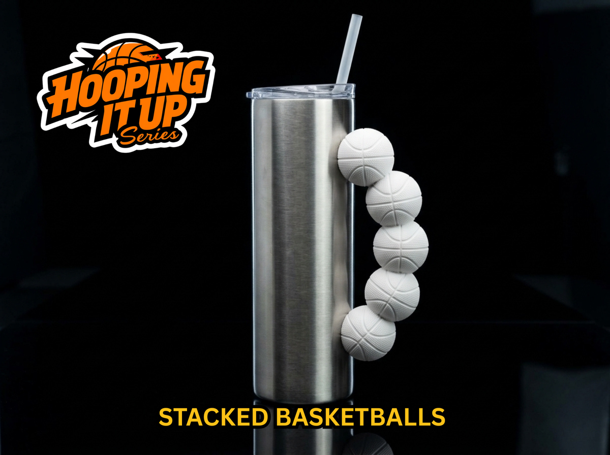 Stacked Basketballs Tumbler Handle 3D Printing STL – Digital Download