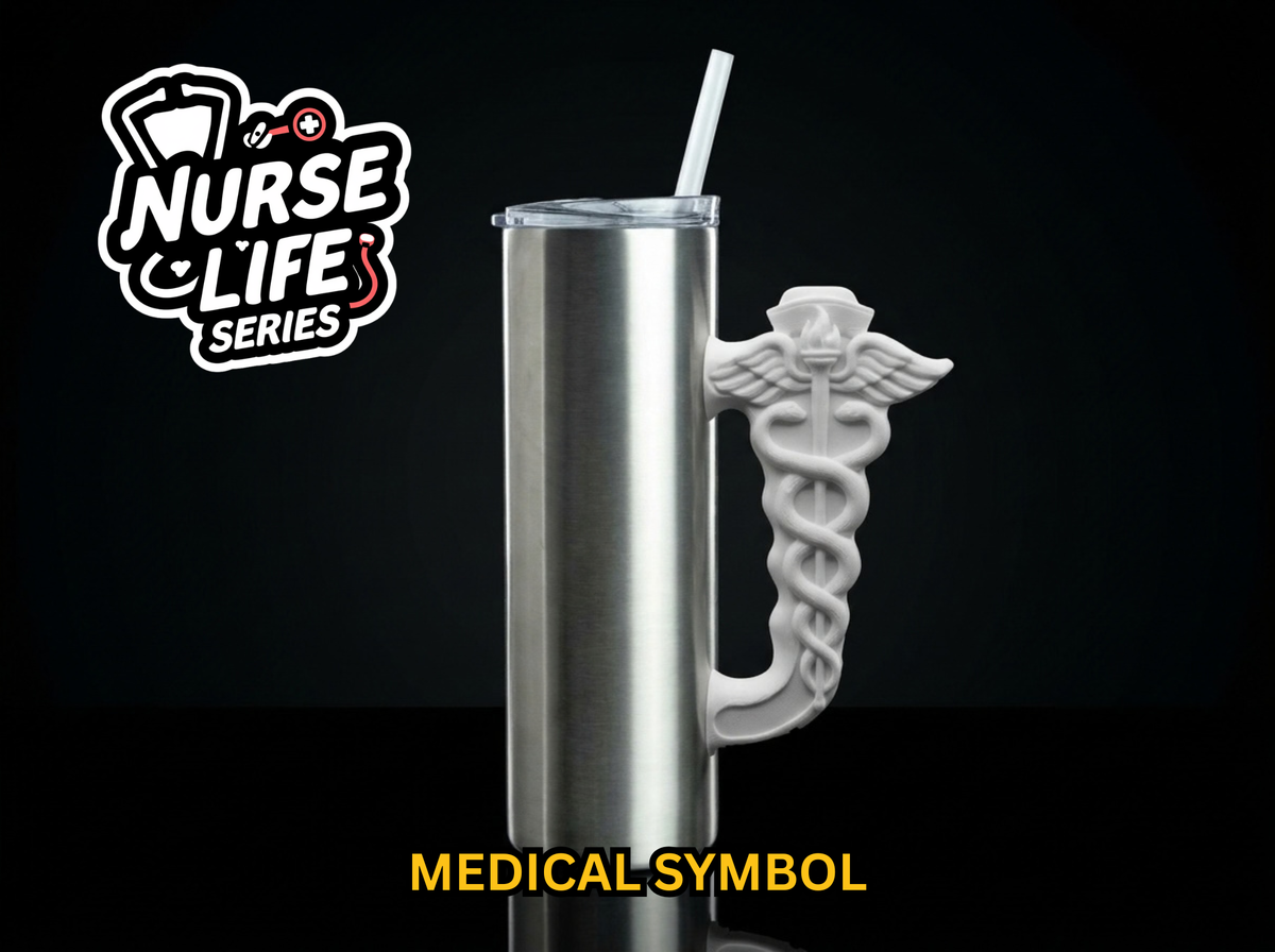 Medical Symbol Tumbler Handle 3D Printing STL – Digital Download