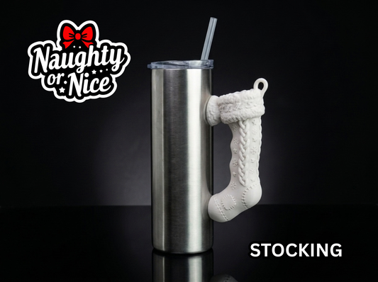 Christmas Stocking Tumbler Handle 3D Printing STL – Digital Download