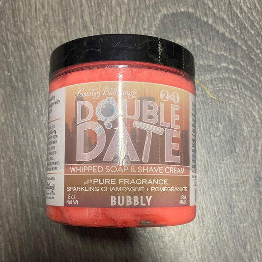 Double Date Whipped Soap and Shave - Bubbly