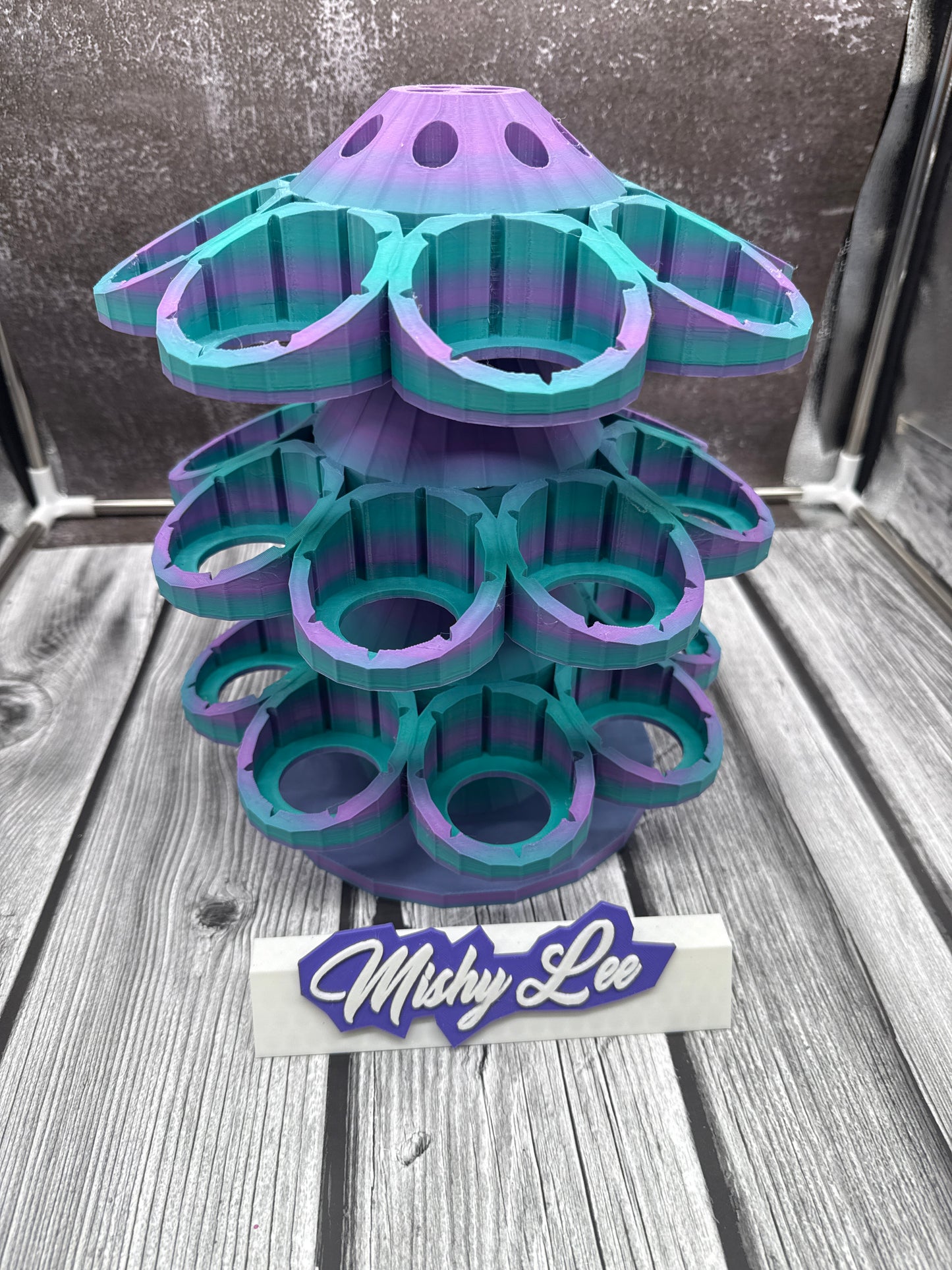 3D Printed Rotating Distressed Paint / Foil Flakes Holder