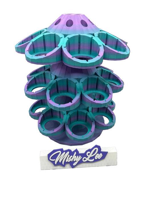 3D Printed Rotating Distressed Paint / Foil Flakes Holder