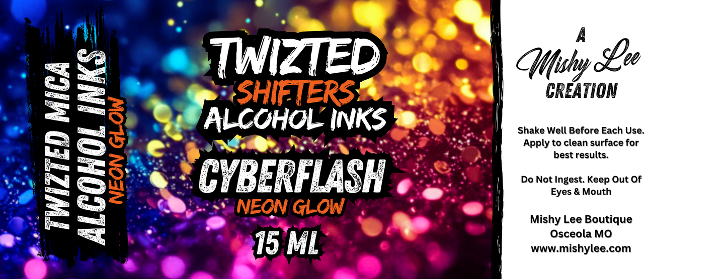 Mishy Lee Alcohol Inks - Twizted Shifters Neon Mica Inks - 15mL
