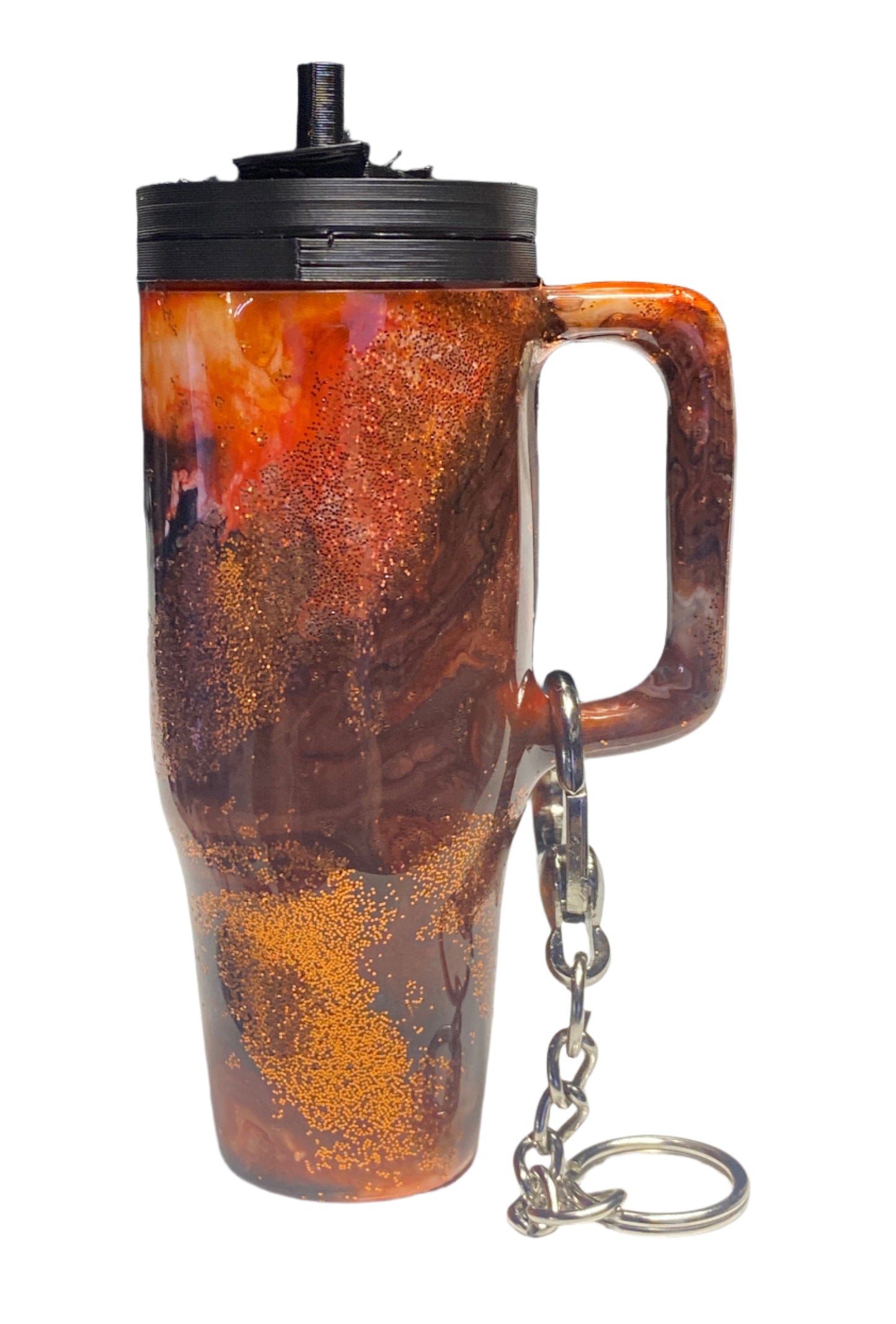 3D Printed Painted Tumbler Keychain / Lip Gloss Holder - Pre-Order