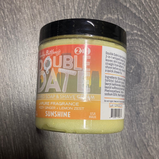 Double Date Whipped Soap and Shave - Sunshine