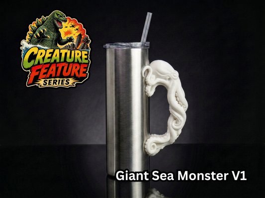 Giant Sea Monster V1 Tumbler Handle 3D Printing STL – Digital Download