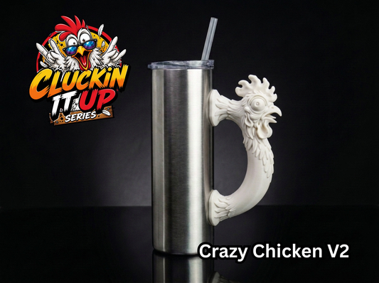 Crazy Chicken V2 Tumbler Handle 3D Printing STL – Digital Download