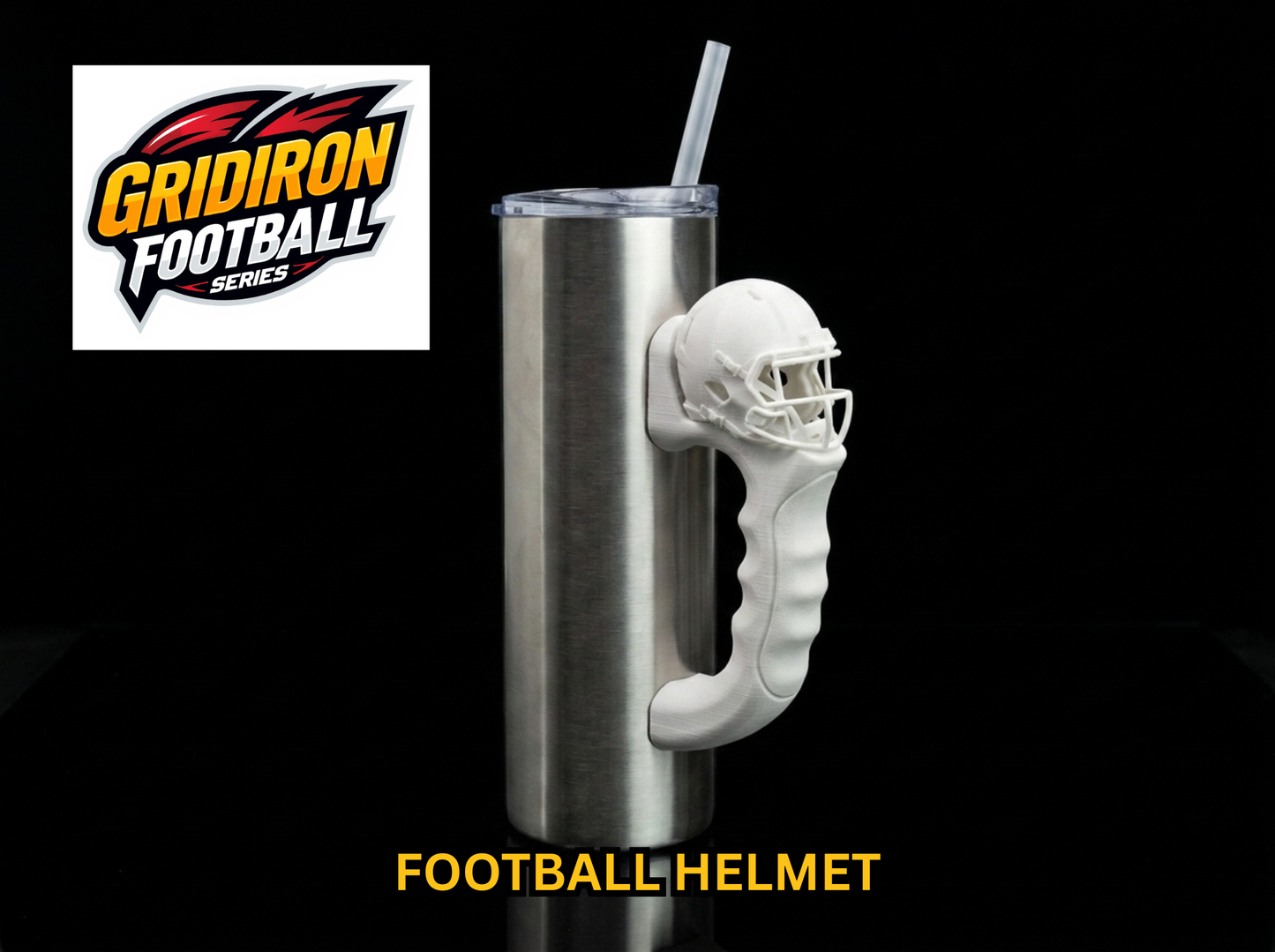 Football Helmet Tumbler Handle 3D Printing STL – Digital Download