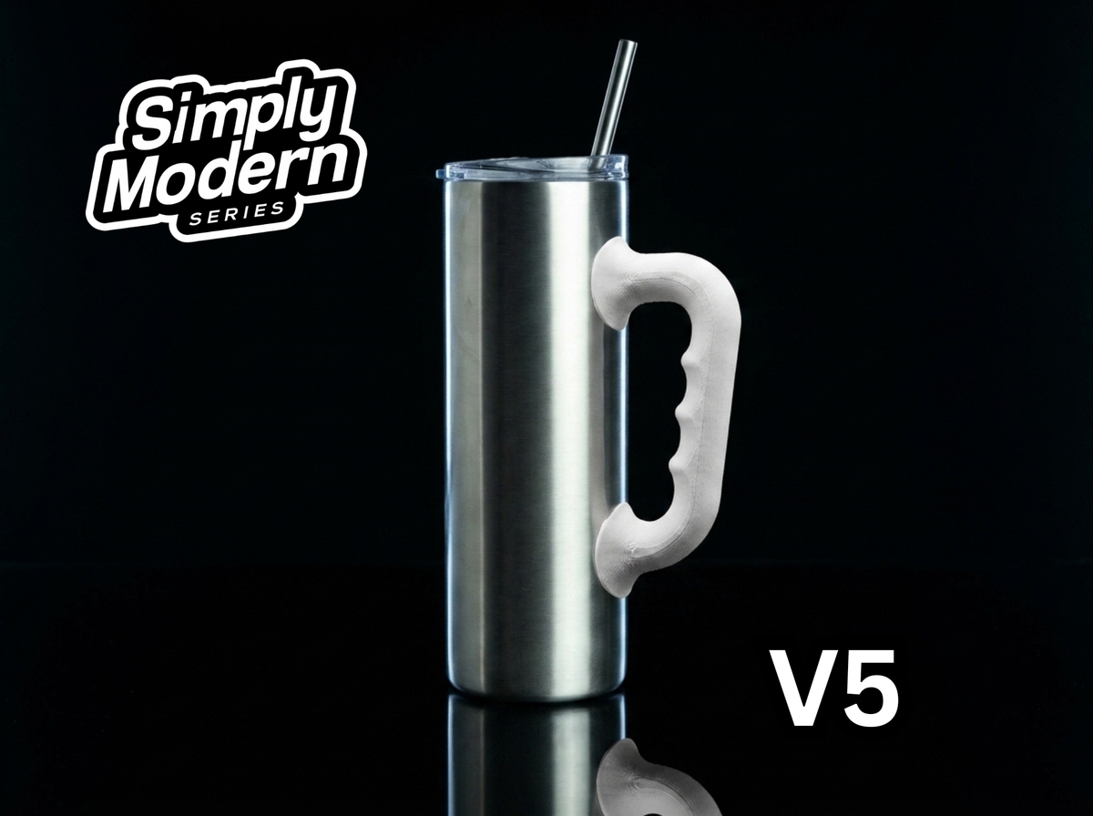 3D Printed Tumbler Handles - Multiple Designs - Simply Modern Series