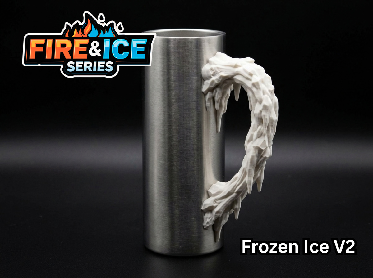 Frozen Ice V2 Tumbler Handle 3D Printing STL – Digital Download