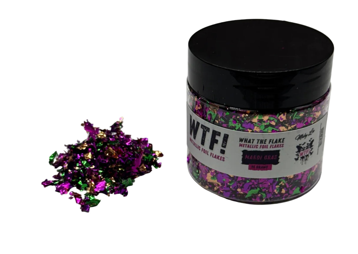 WTF Metallic Foil Flakes - Mardi Gras