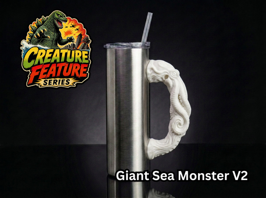 Giant Sea Monster V2 Tumbler Handle 3D Printing STL – Digital Download