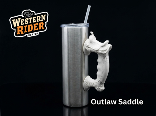 Outlaw Saddle Tumbler Handle 3D Printing STL – Digital Download