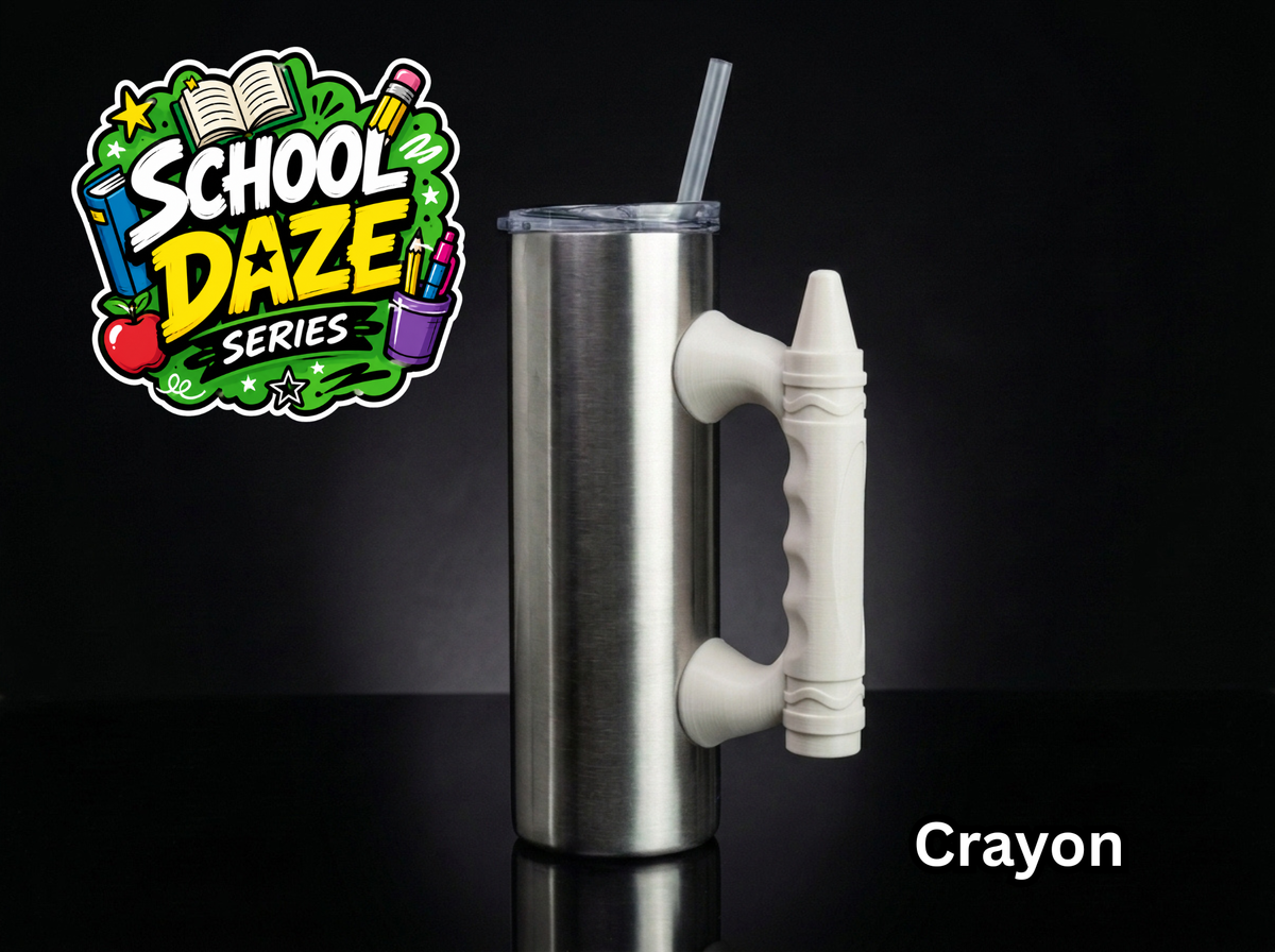 School Daze Series Tumbler Handle 3D Printing STL – Digital Download