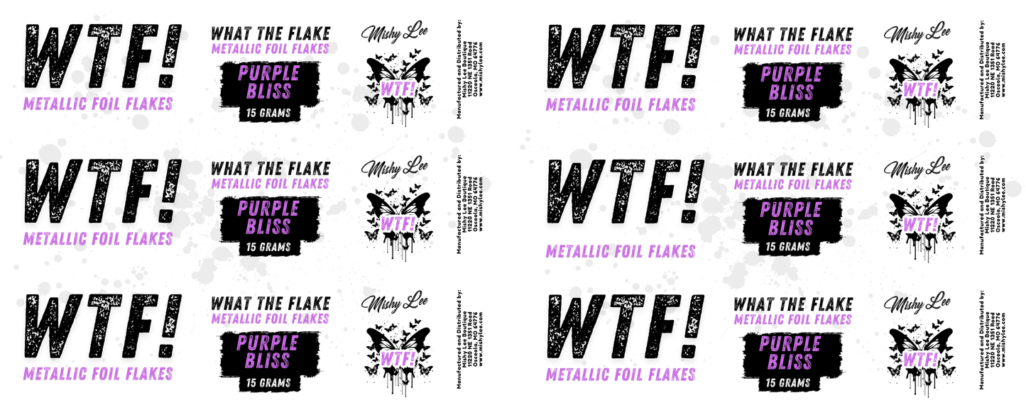 WTF Metallic Foil Flakes - Purple Bliss