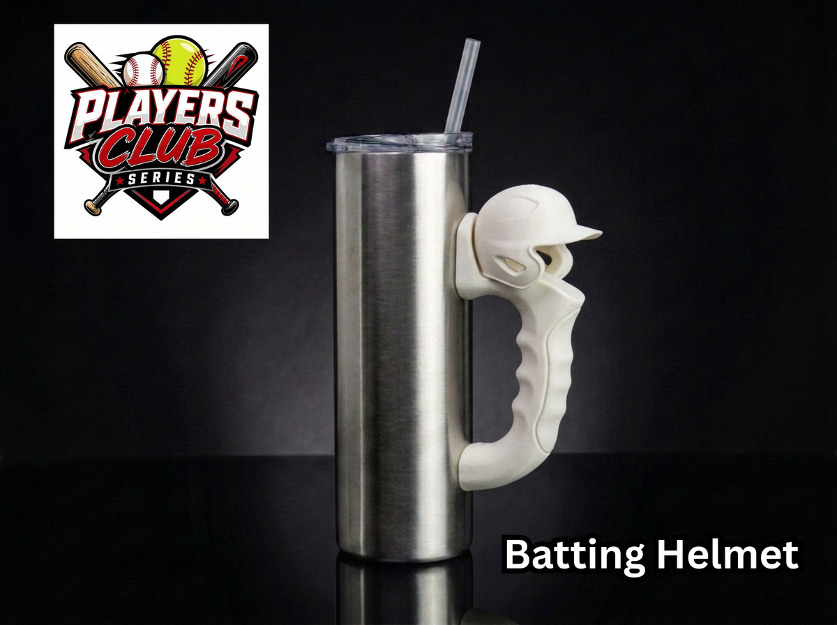 3D Printed Tumbler Handles - Multiple Designs - Players Club Baseball-Softball Series