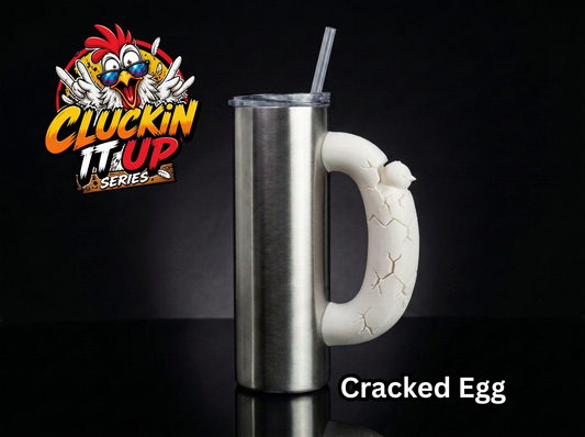 Cracked Egg Tumbler Handle 3D Printing STL – Digital Download