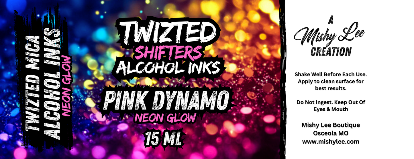 Mishy Lee Alcohol Inks - Twizted Shifters Neon Mica Inks - 15mL