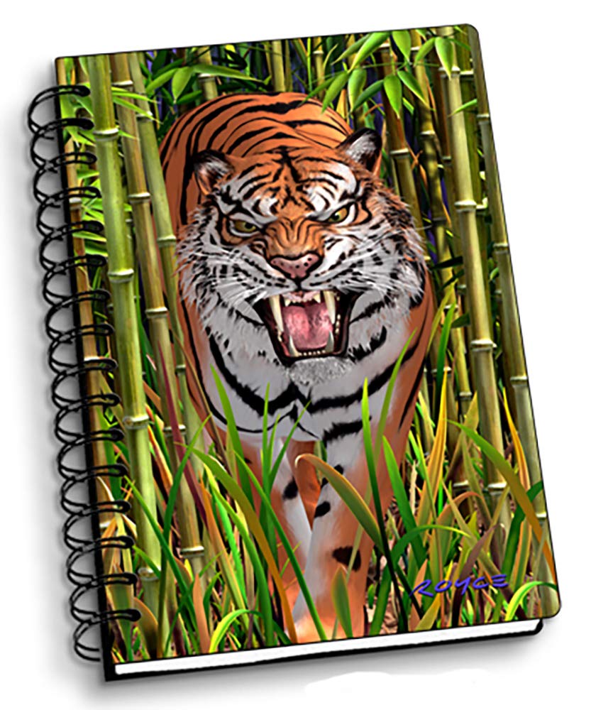 3D Spiral Notebook - Tiger