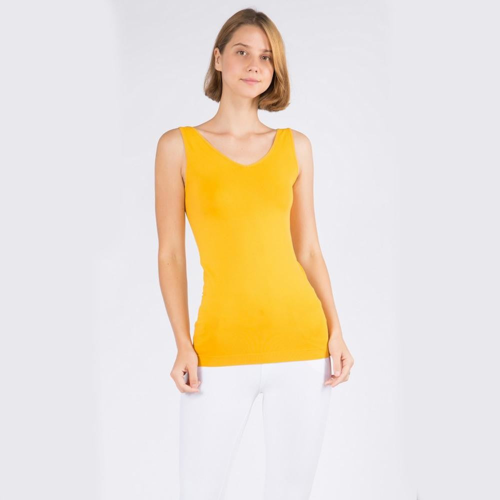 Women's Seamless Reversible V-Neck Tank Top