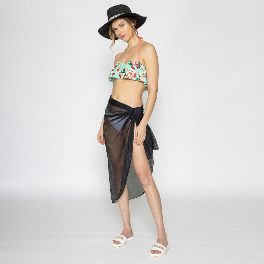 Lightweight Fishnet Sarong + Scarf