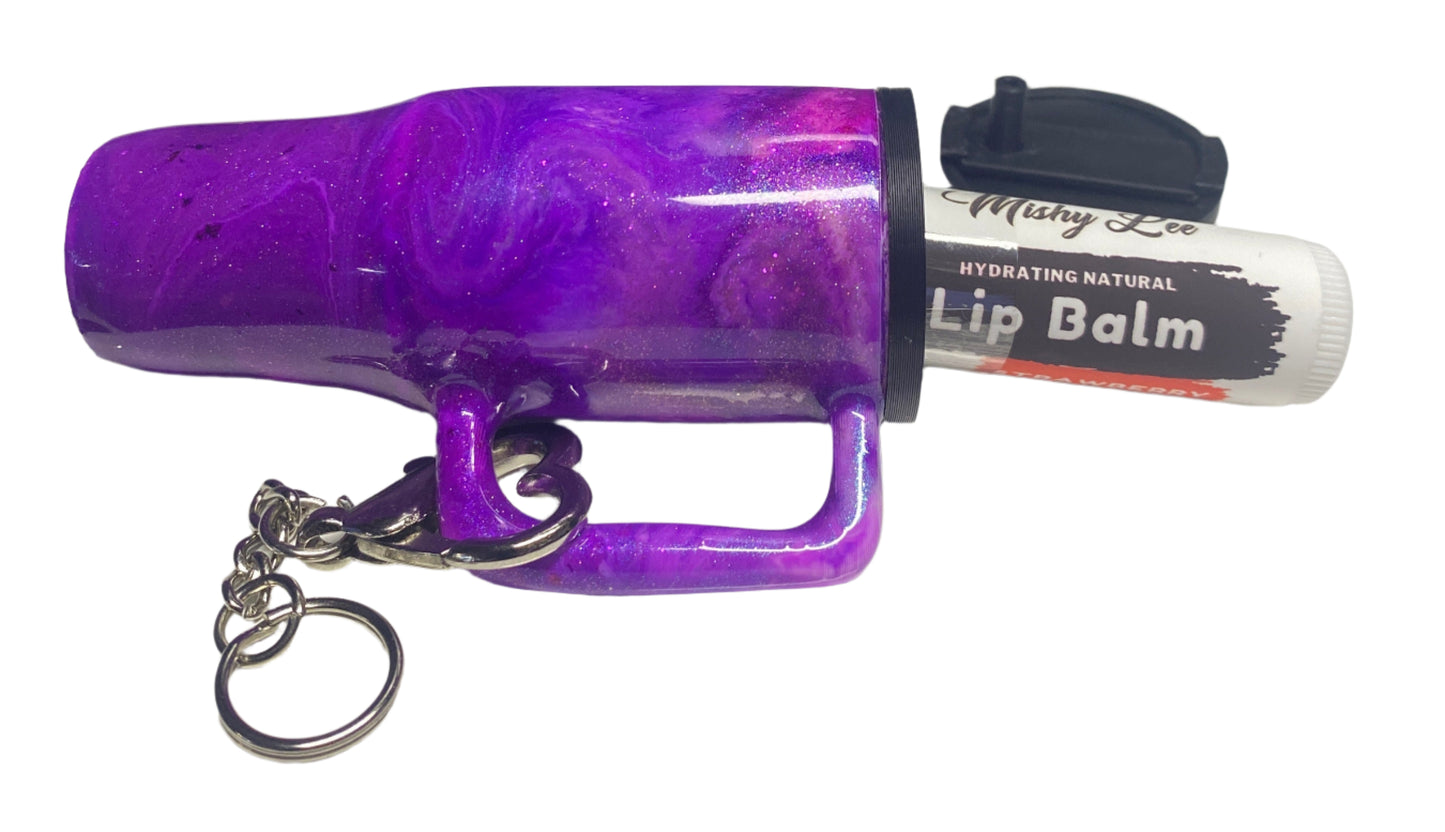3D Printed Painted Tumbler Keychain / Lip Gloss Holder - Pre-Order