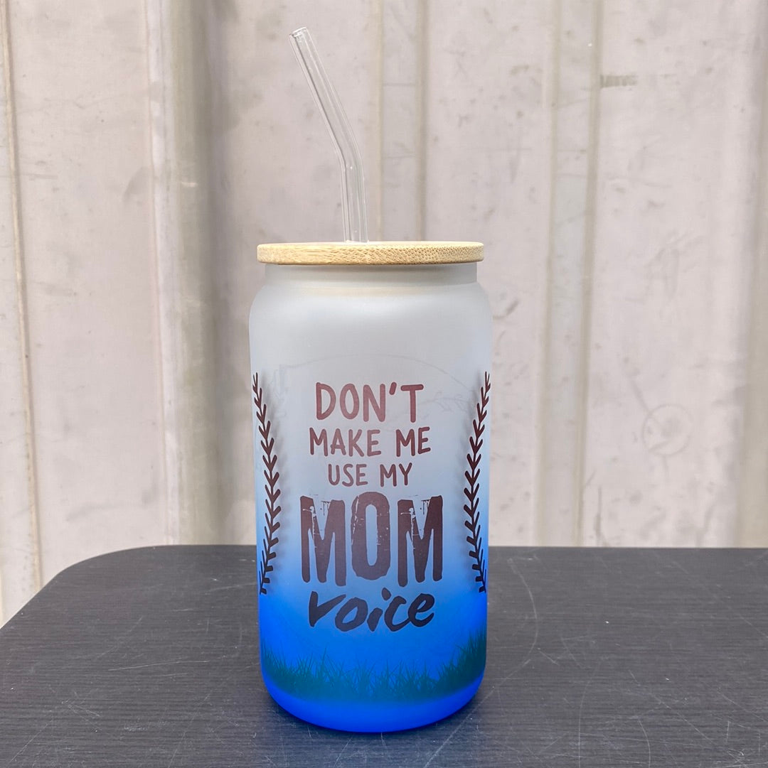 MAMA Voice Custom Frosted Glass Tumbler - 18 Oz