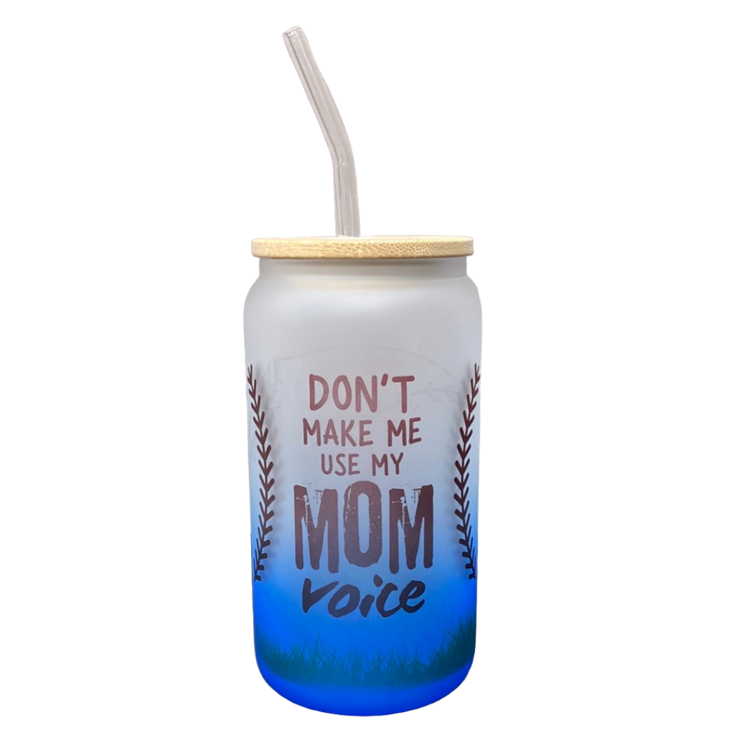 MAMA Voice Custom Frosted Glass Tumbler - 18 Oz